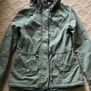 Green army jacket